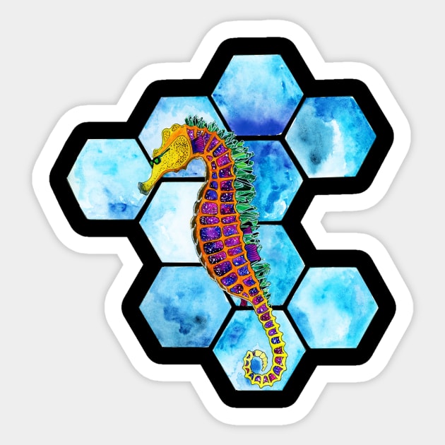 Hex Seahorse Sticker by mpflies2